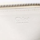 Chloe Shoulder Bag Leather 2way White Silver Auth ka340-19