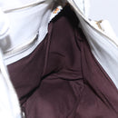 Chloe Shoulder Bag Leather 2way White Silver Auth ka340-22