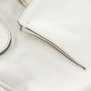 Chloe Shoulder Bag Leather 2way White Silver Auth ka340-25