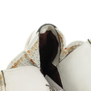 Chloe Shoulder Bag Leather 2way White Silver Auth ka340-26