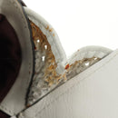 Chloe Shoulder Bag Leather 2way White Silver Auth ka340-28