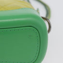 CHANEL Chain Gabriel Dohobo Shoulder Bag Suede Green Gold CC Auth ka3407A-6