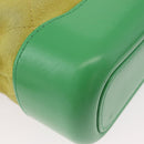 CHANEL Chain Gabriel Dohobo Shoulder Bag Suede Green Gold CC Auth ka3407A-17