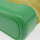 CHANEL Chain Gabriel Dohobo Shoulder Bag Suede Green Gold CC Auth ka3407A-18