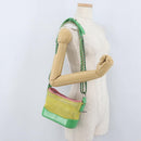 CHANEL Chain Gabriel Dohobo Shoulder Bag Suede Green Gold CC Auth ka3407A-24