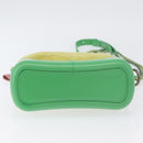 CHANEL Chain Gabriel Dohobo Shoulder Bag Suede Green Gold CC Auth ka3407A-5