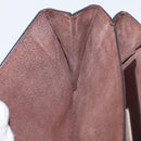 VALENTINO Ketting Schoudertas Leer Bruin Goud Auth ka3408A-22