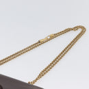 VALENTINO Ketting Schoudertas Leer Bruin Goud Auth ka3408A-14