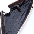 BURBERRY Nova Check Shoulder Bag Canvas Beige Silver Auth ka341-11