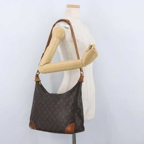 LOUIS VUITTON Monogram Boulogne 35 Schoudertas M51260 LV Auth ka3410