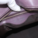 TOD’S Hand Bag Leather 2way Purple Gold Auth ka3411-18