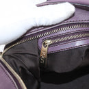 TOD’S Hand Bag Leather 2way Purple Gold Auth ka3411-22