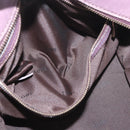 TOD’S Hand Bag Leather 2way Purple Gold Auth ka3411-23