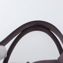 TOD’S Hand Bag Leather 2way Purple Gold Auth ka3411-8