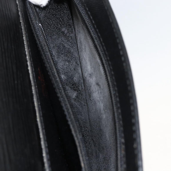 LOUIS VUITTON Epi Porte Documents Bandouliere Briefcase Black M54462 Auth ka3413