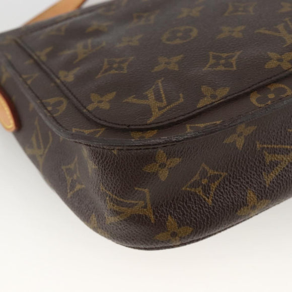 LOUIS VUITTON Monogram Saint Cloud GM Schoudertas M51242 LV Auth ka3414