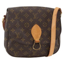 LOUIS VUITTON Monogram Saint Cloud GM Schoudertas M51242 LV Auth ka3414-1