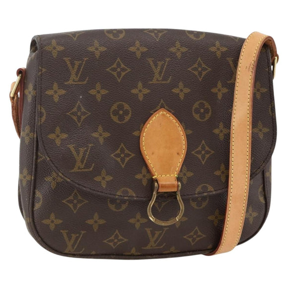 LOUIS VUITTON Monogram Saint Cloud GM Schoudertas M51242 LV Auth ka3414