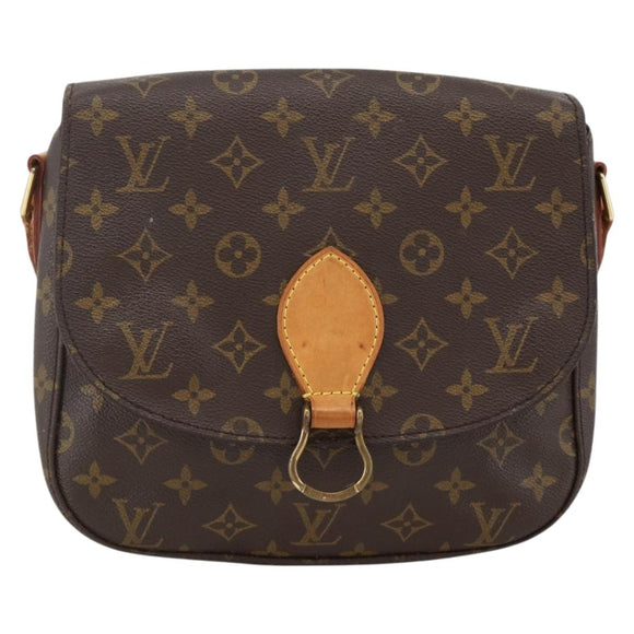 LOUIS VUITTON Monogram Saint Cloud GM Schoudertas M51242 LV Auth ka3414