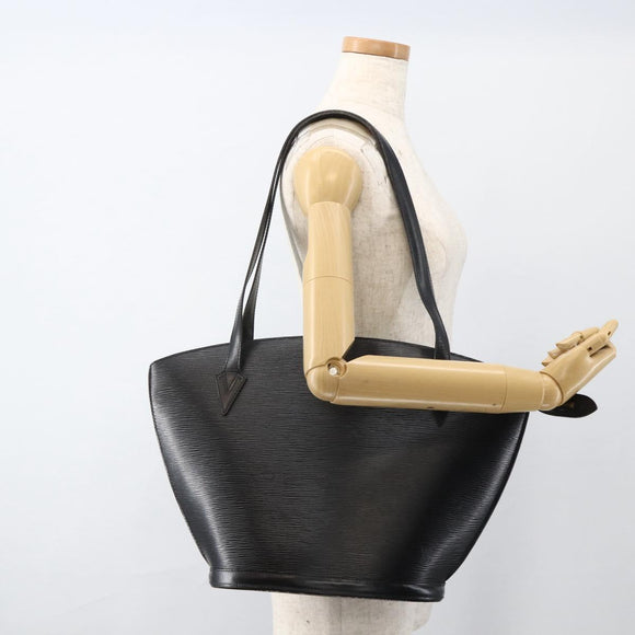 LOUIS VUITTON Epi Saint Jacques Shopping Bag Black M52262 LV Auth ka3417