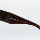 CHANEL Camelia Sunglasses plastic Brown CC Auth ka3420A-11