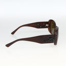 CHANEL Camelia Sunglasses plastic Brown CC Auth ka3420A-4