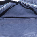 HERMES Fourre Tout PM Tote Bag Canvas Navy Silver Auth ka3422-11