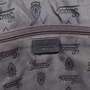 GUCCI GG Canvas Guccissima Bag Leather 2way Black Gold 208463 Auth ka3424-17