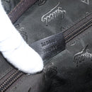 GUCCI GG Canvas Guccissima Bag Leather 2way Black Gold 208463 Auth ka3424-23
