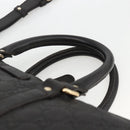 GUCCI GG Canvas Guccissima Bag Leather 2way Black Gold 208463 Auth ka3424-8