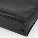 GUCCI Bamboo Tote Bag Leather Black Silver 002 1034 3444 Auth ka3425-10