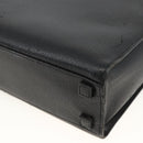 GUCCI Bamboo Tote Bag Leather Black Silver 002 1034 3444 Auth ka3425-12