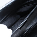 GUCCI Bamboo Tote Bag Leather Black Silver 002 1034 3444 Auth ka3425-19