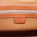 CELINE Macadam Canvas Hand Bag PVC Leather Brown Gold Auth ka3426-15