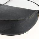 Christian Dior Honeycomb Canvas Shoulder Bag PVC Leather Black Gold Auth ka3429-12