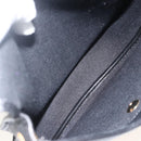 Christian Dior Honeycomb Canvas Shoulder Bag PVC Leather Black Gold Auth ka3429-16