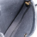 Christian Dior Honeycomb Canvas Shoulder Bag PVC Leather Black Gold Auth ka3429-17