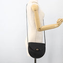 Christian Dior Honeycomb Canvas Shoulder Bag PVC Leather Black Gold Auth ka3429-19