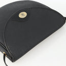 Christian Dior Honeycomb Canvas Shoulder Bag PVC Leather Black Gold Auth ka3429-6