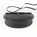 Christian Dior Honeycomb Canvas Shoulder Bag PVC Leather Black Gold Auth ka3429-9