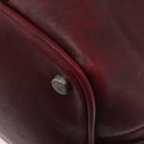 LOUIS VUITTON Cuir Bequia Grimo Boston Bag Bordeaux LV Auth ka3433-17