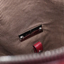 LOUIS VUITTON Cuir Bequia Grimo Boston Bag Bordeaux LV Auth ka3433-20