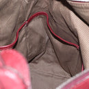 LOUIS VUITTON Cuir Bequia Grimo Boston Bag Bordeaux LV Auth ka3433-21