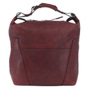 LOUIS VUITTON Cuir Bequia Grimo Boston Bag Bordeaux LV Auth ka3433-13