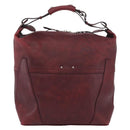 LOUIS VUITTON Cuir Bequia Grimo Boston Bag Bordeaux LV Auth ka3433-2