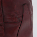 LOUIS VUITTON Cuir Bequia Grimo Boston Bag Bordeaux LV Auth ka3433-5