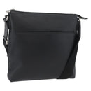 GUCCI Shoulder Bag Leather Black Silver 394915 Auth ka3437-1