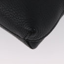GUCCI Shoulder Bag Leather Black Silver 394915 Auth ka3437-16