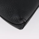 GUCCI Shoulder Bag Leather Black Silver 394915 Auth ka3437-17