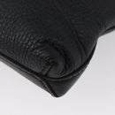 GUCCI Shoulder Bag Leather Black Silver 394915 Auth ka3437-10